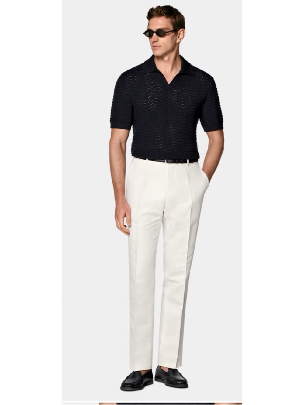 Suitsupply Linen / Cotton Off White Milano Trousers Size 38~ NWT